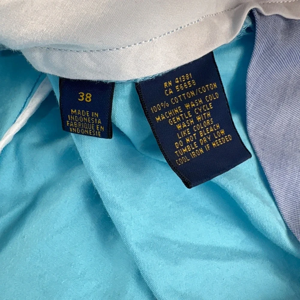 Polo Ralph Lauren Shorts Mens 38 Classic Fit Light Blue Cotton EUC